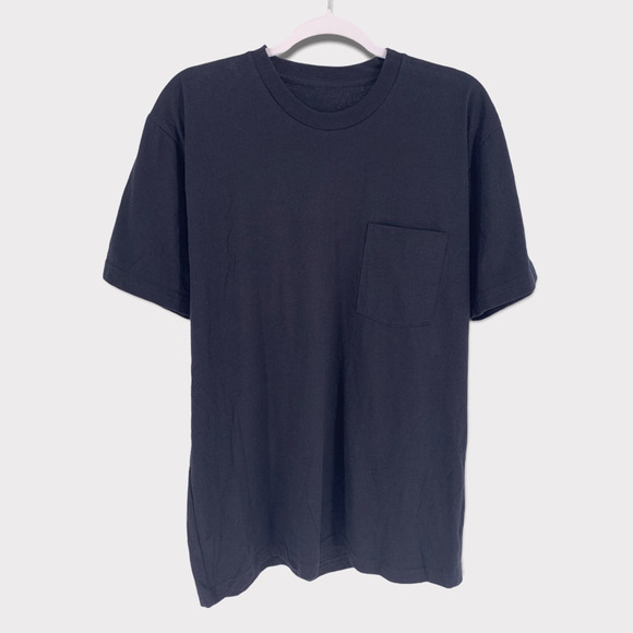 Local Authority T-Shirt Black Pocket Blank Tee L - Picture 1 of 5